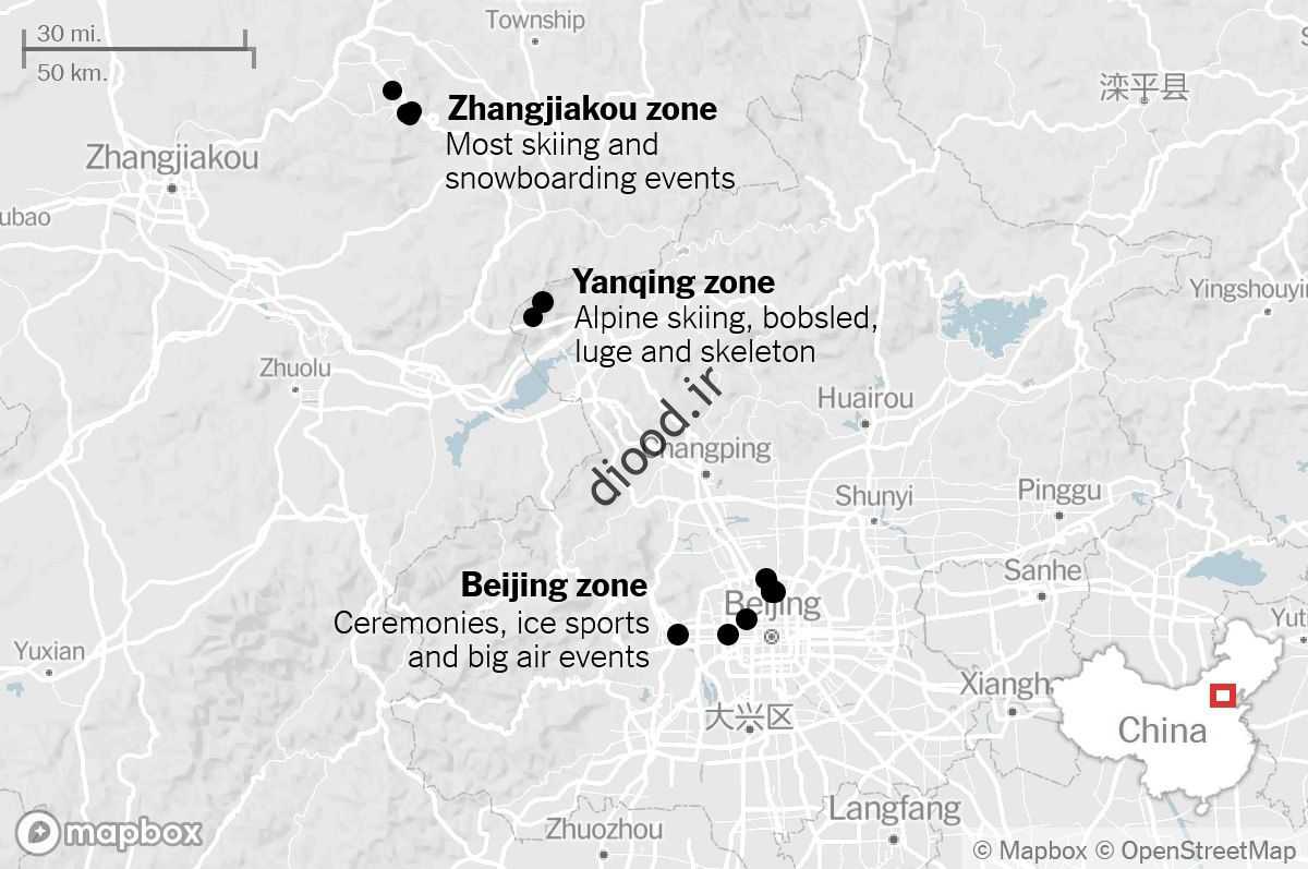 نقشه جانگجیاکو و نگینگانکینگ